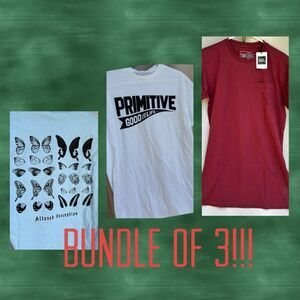 Bundle of 3 🔥 NEW 🔥 short sleeve tees 🔥 Primitive,  Y&R , EMPYRE 🔥 small
